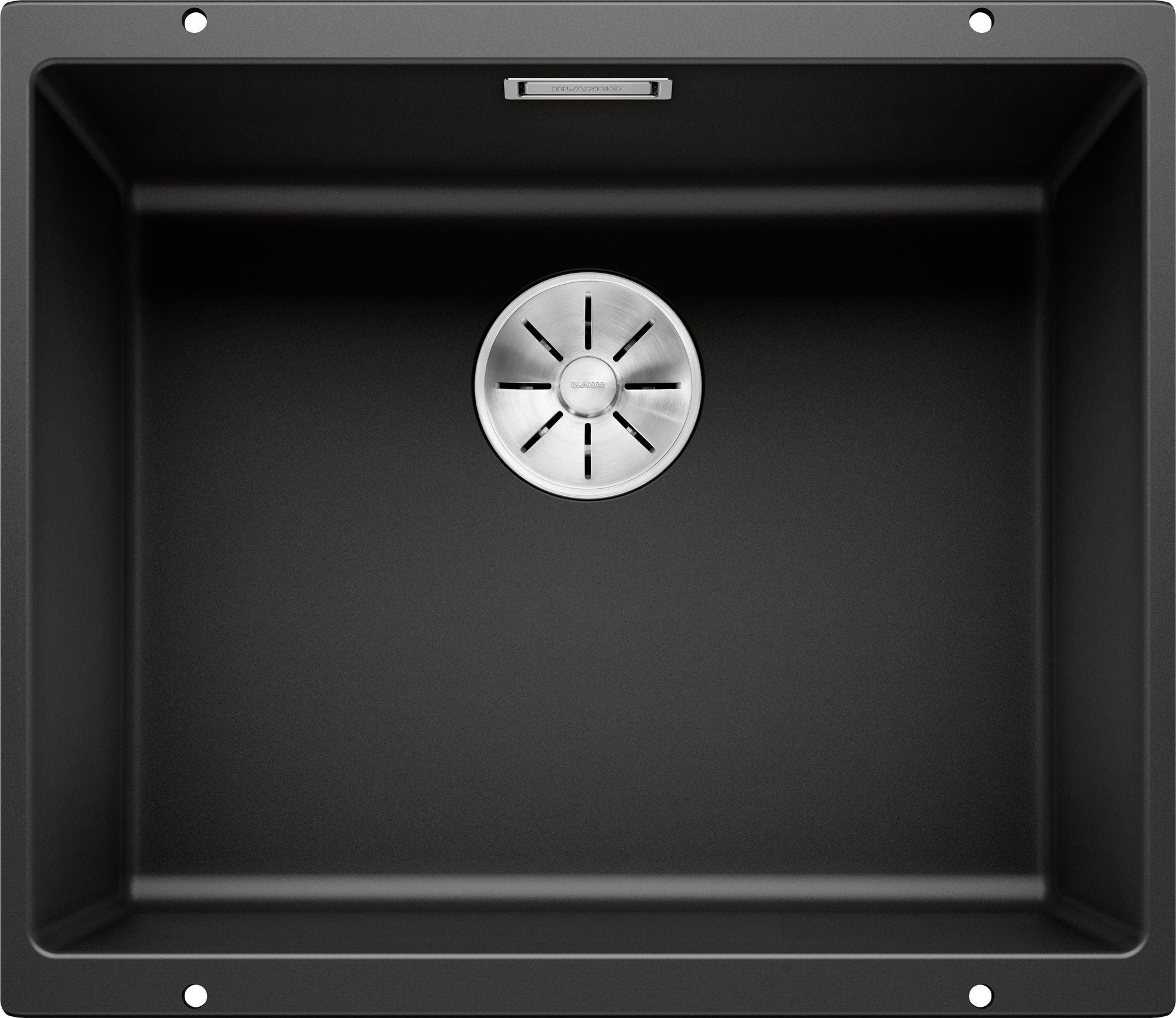 Chiuveta de bucatarie Subline 525995, silgranit negru, 530 x 460 mm, Blanco